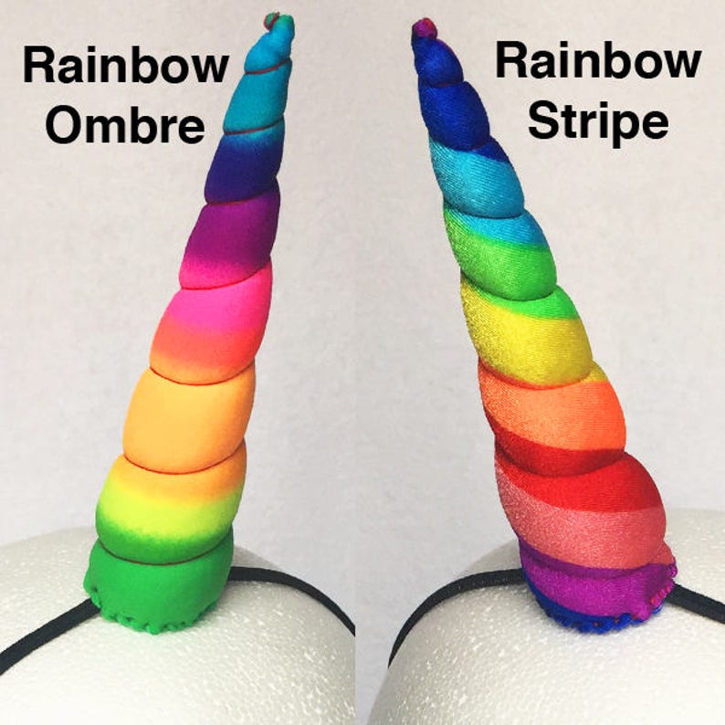 Cuerno de unicornio y orejas con metal o arco iris cuerno ...