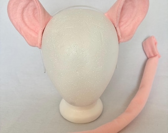 Realistic mouse ears or Tail mouse ears headband mouse tail custom rat ears rat tail mouse costume ears mouse costume rat ears possum ears