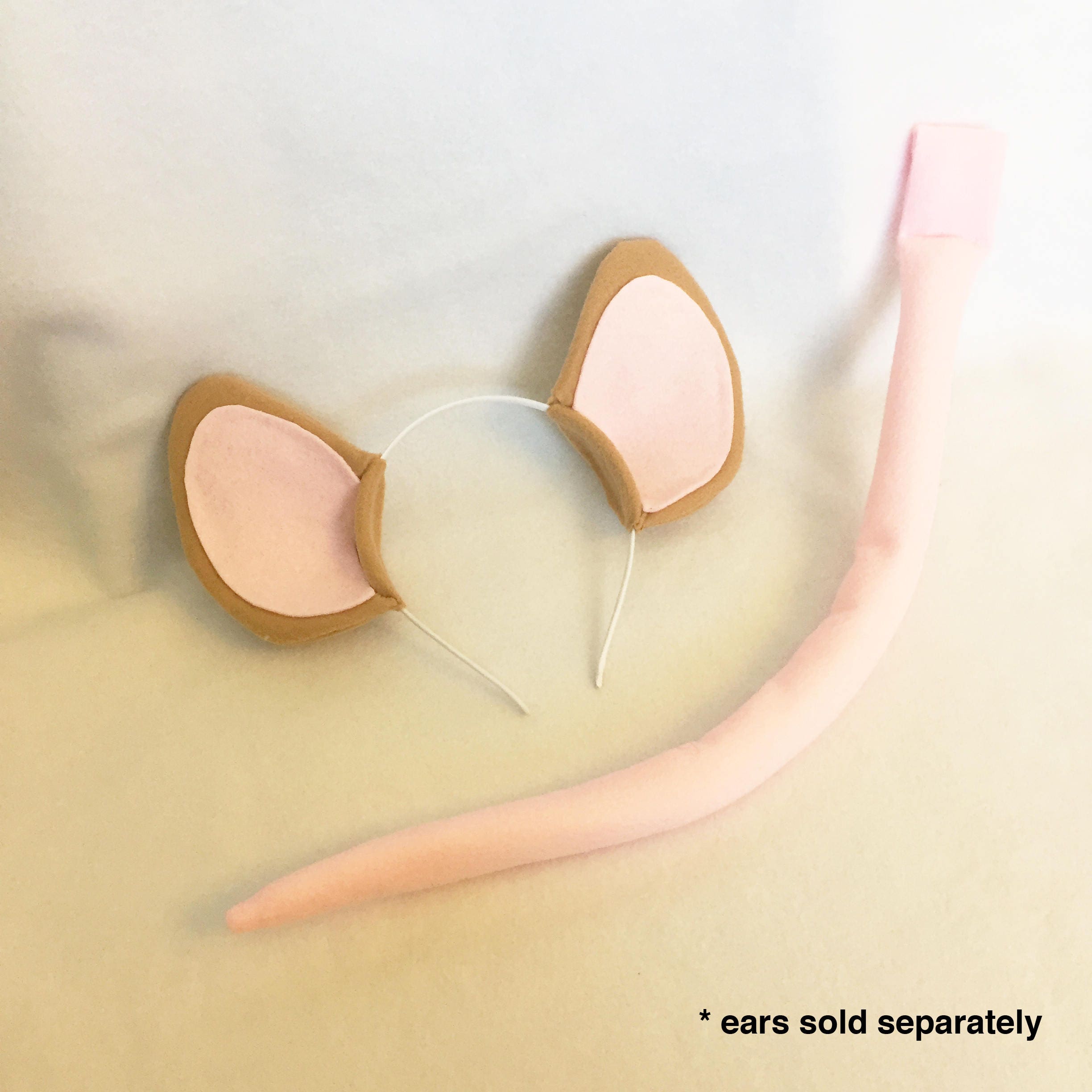 Mouse Tail or Dog Tail Costume Mouse Tail Rat Tail Puppy Tail Etsy