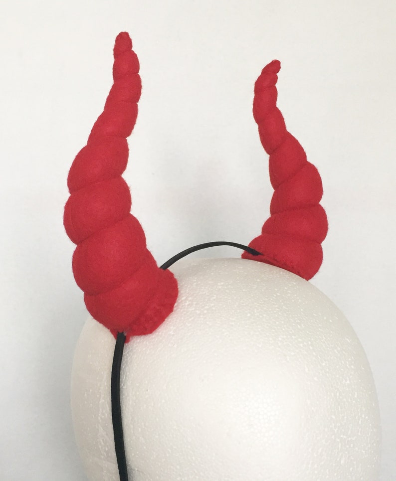 Custom color tall Plush Horns Costume horns pair of horns bull Etsy