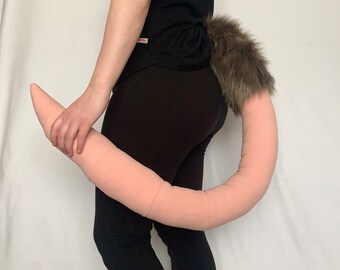 Custom giant rodent tail rat tail fursuit mouse tail opossum tail rat costume mouse costume opossum costume rodent tail