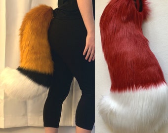 Custom Color Fox Tail Furry Canine tail dog tail custom fox fursuit tail furry tail custom fursona tail canine dog folf tail