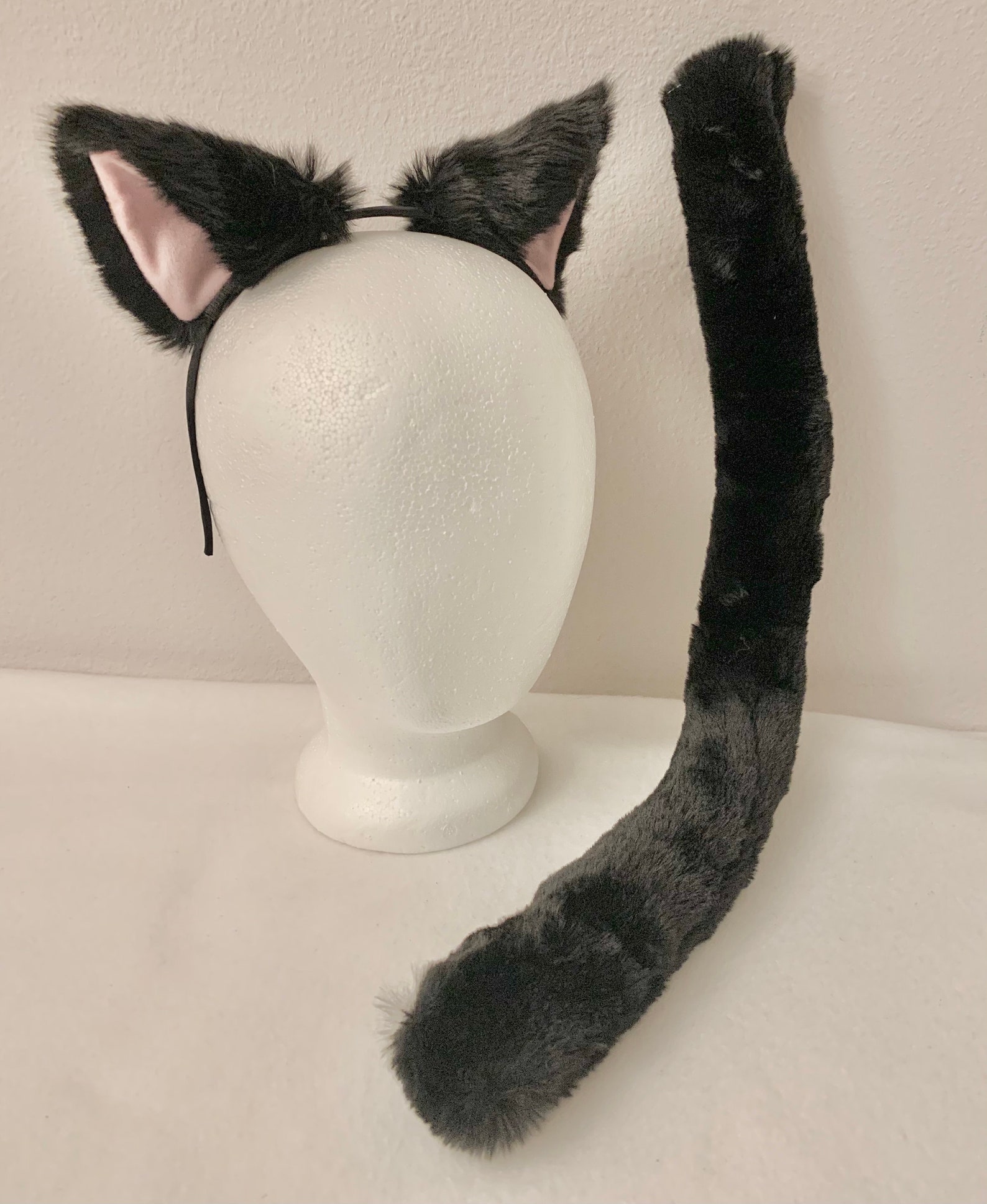 Cat Ears and Tail Multiple Colors Cat Ears Headband Kitty Ears Etsy