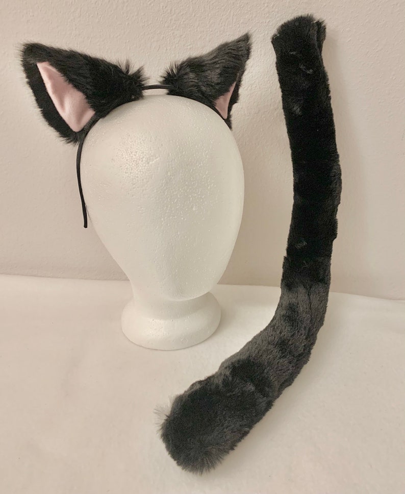 Cat Ears And Tail Multiple Colors Cat Ears Headband Kitty Ears Etsy