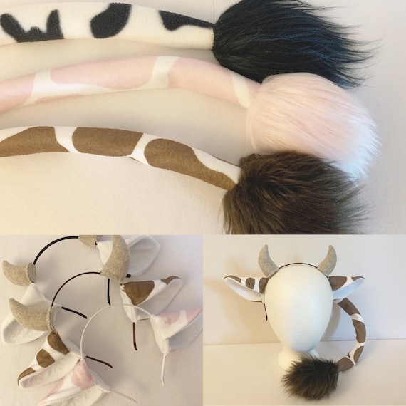 Bull Horns on Headband Soft with Ears Bull Horns on Headband Soft with Ears