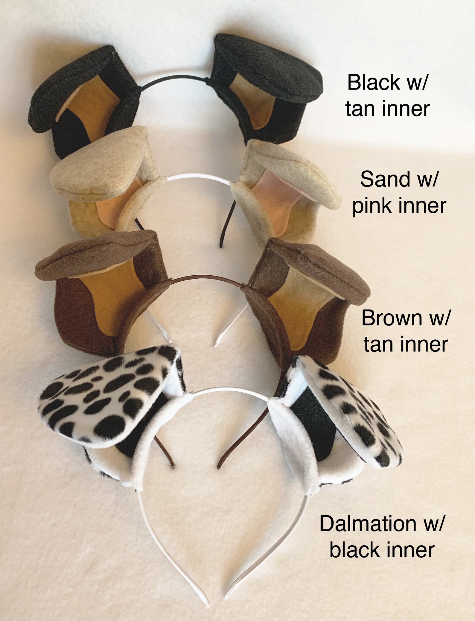 Dog ears or tail puppy ears folded dog ears headband puppy dog Etsy