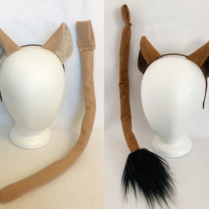 Lion Ears and Tail Lion ears with tail lion costume lioness costume lion headband lioness headband lion king costume