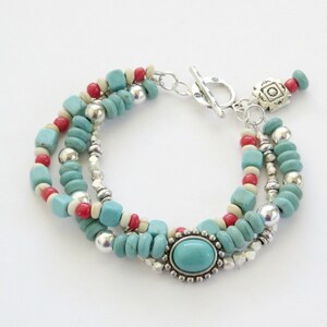 Southwest Bracelet Southwestern Bracelet Turquoise Bracelet Turquoise Jewelry Native American Jewelry Southwest Jewelry Gift For Her bild 1