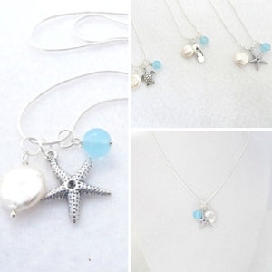 Sea Glass Necklace Summer Necklace Beach Necklace Starfish Necklace Flip Flop Necklace Sea Turtle Necklace Nautical Necklace Summer Jewelry