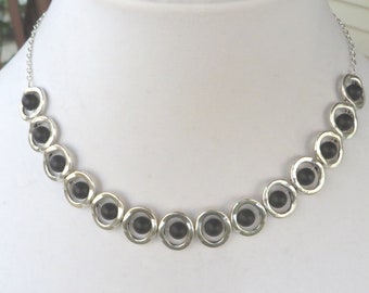 Silver and Onyx Necklace Southwest Necklace Southwest Jewelry Statement Necklace Statement Jewelry Black Onyx Necklace Gift For Her