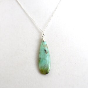 Chrysocolla Necklace Gemstone Jewelry Chrysocolla Jewelry Gemstone Pendant Statement Necklace Green Necklace Focal Pendant Gift For Her