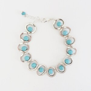 Southwest Bracelet Southwestern Bracelet Turquoise Bracelet Silver and Turquoise Jewelry Southwest Jewelry Summer Bracelet Artisan Bracelet