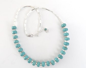 Southwest Necklace Turquoise Necklace Southwest Jewelry Southwestern Necklace Turquoise and Silver Turquoise Jewelry Artisan Sundance Style