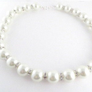Celebrity Necklace Rihanna Michelle Obama Wedding Necklace Bride Necklace Bridal Jewelry Pearl Choker Bridesmaid Necklace Gift Idea For Her