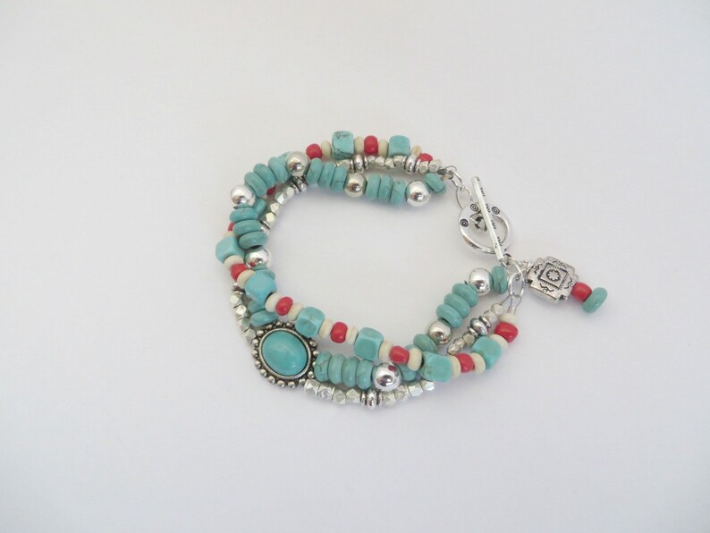 Southwest Bracelet Southwestern Bracelet Turquoise Bracelet Turquoise Jewelry Native American Jewelry Southwest Jewelry Gift For Her bild 4