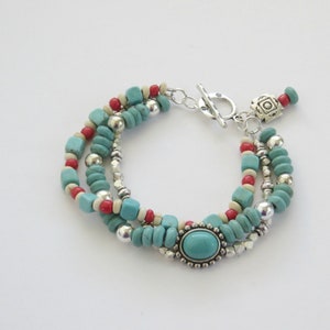 Southwest Bracelet Southwestern Bracelet Turquoise Bracelet Turquoise Jewelry Native American Jewelry Southwest Jewelry Gift For Her bild 6
