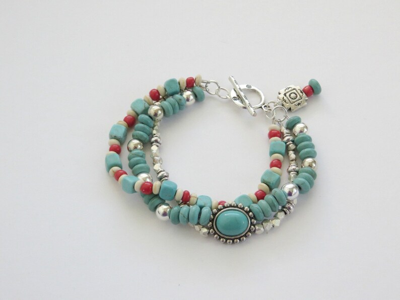 Southwest Bracelet Southwestern Bracelet Turquoise Bracelet Turquoise Jewelry Native American Jewelry Southwest Jewelry Gift For Her bild 6