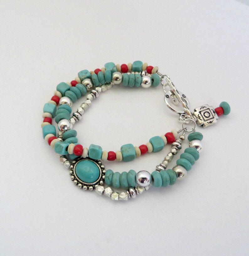 Southwest Bracelet Southwestern Bracelet Turquoise Bracelet Turquoise Jewelry Native American Jewelry Southwest Jewelry Gift For Her bild 5