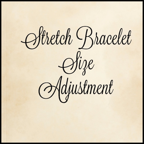 Re-size Bracelet Re-size a Stretch Elastic Bracelet Resize Bracelet Resize Stretch Bracelet Resize Elastic Bracelet Size Adjustment