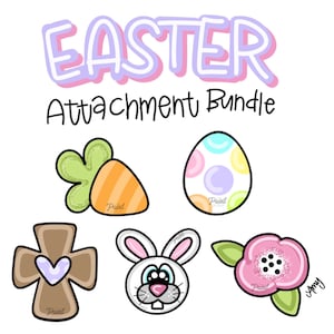 DIGITAL TEMPLATE: Easter Mini Attachment Bundle Seasonal Door Hanger Attachments Porch Sign Attachments