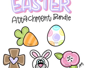 DIGITAL TEMPLATE: Easter Mini Attachment Bundle Seasonal Door Hanger Attachments Porch Sign Attachments