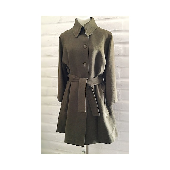 Azzedine Alaia flared and belted coat