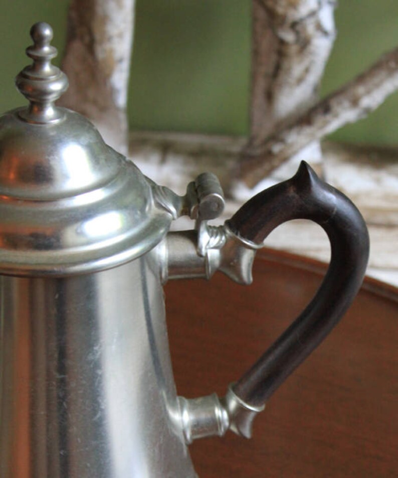 Vintage Pewter Serving Set. Teapot /coffee Pot / Creamer / Etsy
