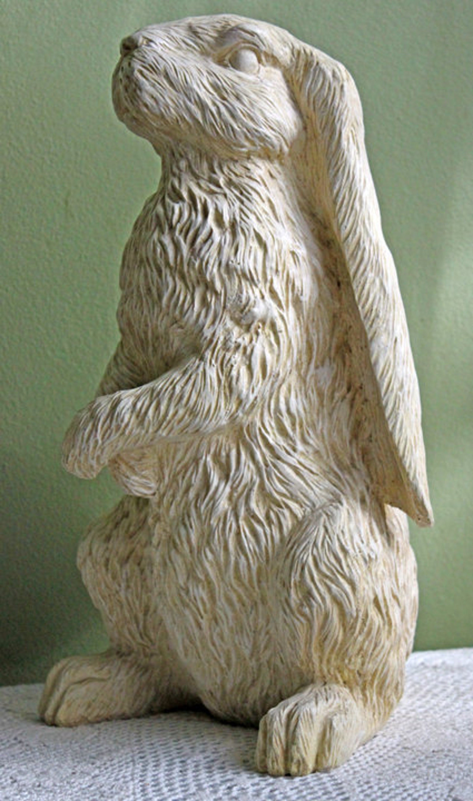 Vintage Bunny Figurine. Huge Pottery Bunny or Rabbit with Etsy