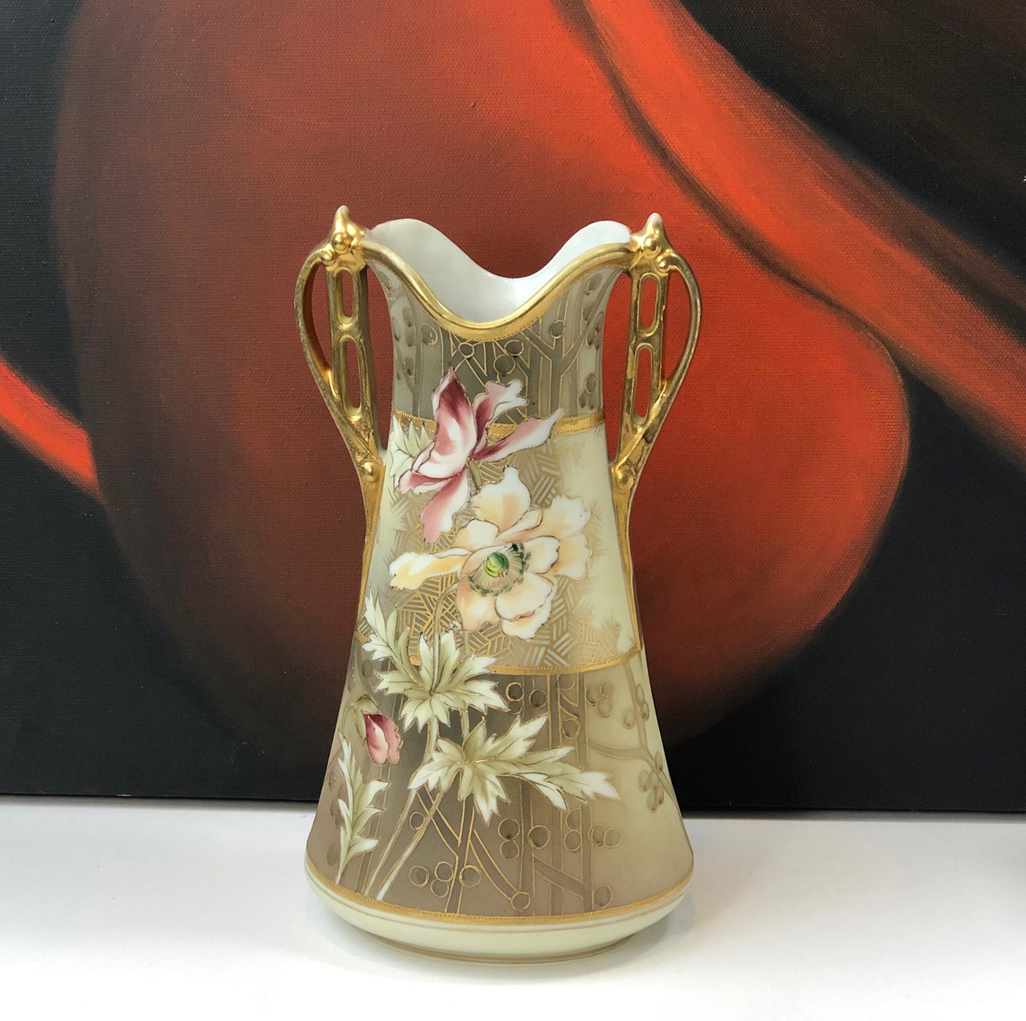 Art nouveau vase - Etsy 日本