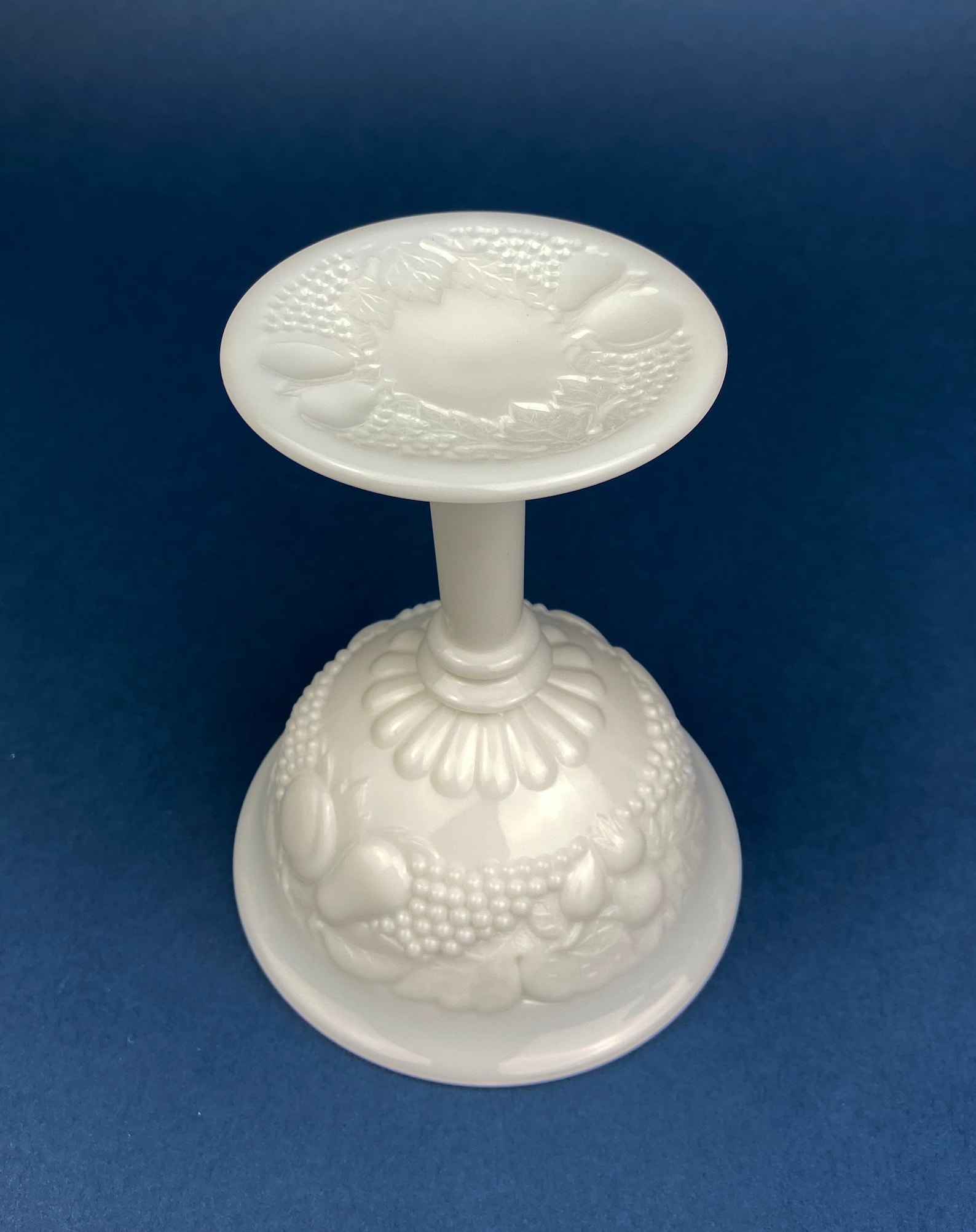 Vintage Milk Glass Goblets. Set of Six Footed Glasses With Etsy