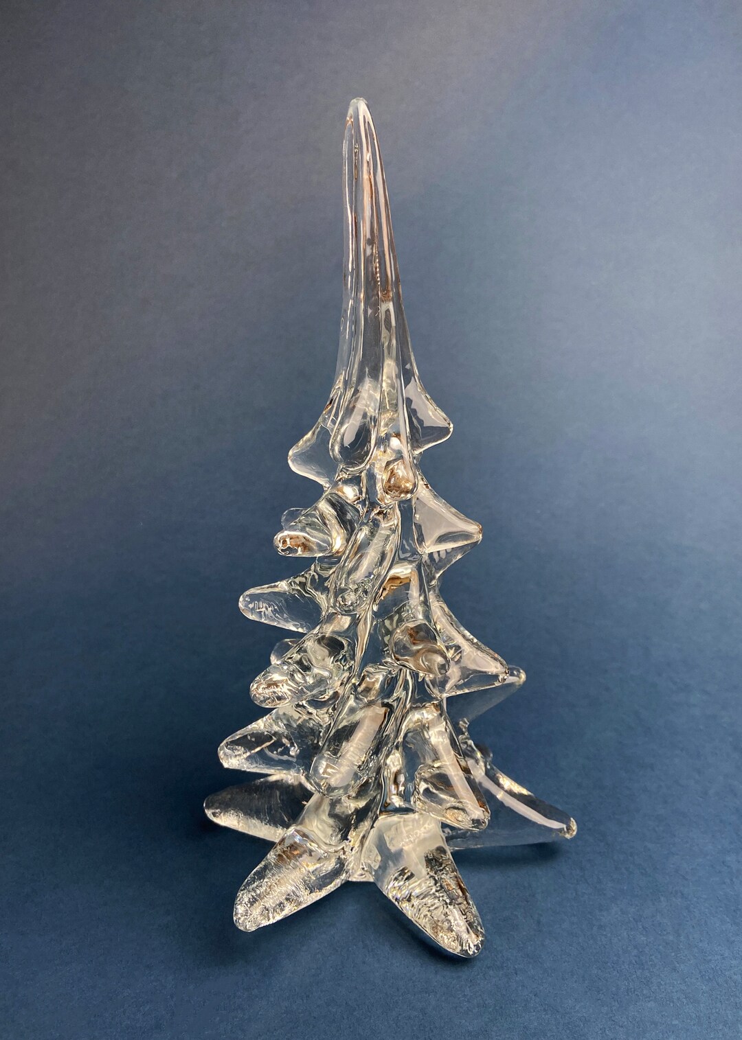 Large Crystal Pine Tree. Lead Crystal Clear Christmas Tree. Etsy