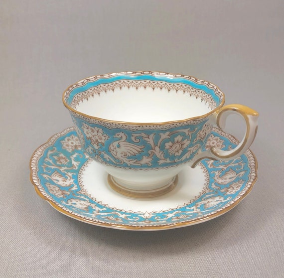 Crown Staffordshire Ellesmere Tea Cup and Saucer. Amazing