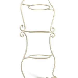 TeaCup Display Stand. Vintage Design 4 Tier Metal Display Rack. Store, Cafe or home decor. Tea party decoration. image 4