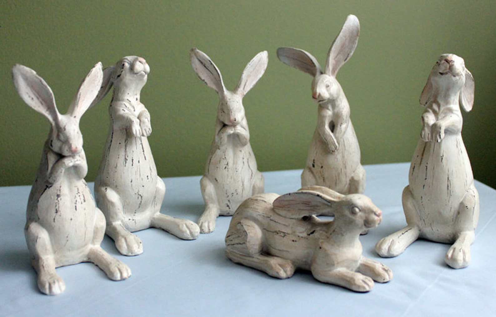 large resin rabbit