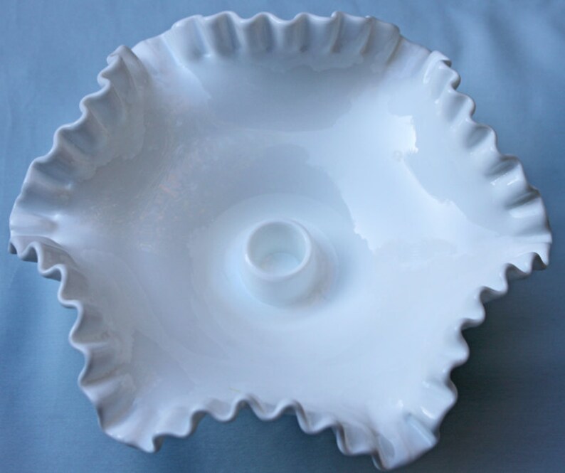 Fenton Crystal Hobnail Footed Bowl Candle Holders. Set of Two Etsy