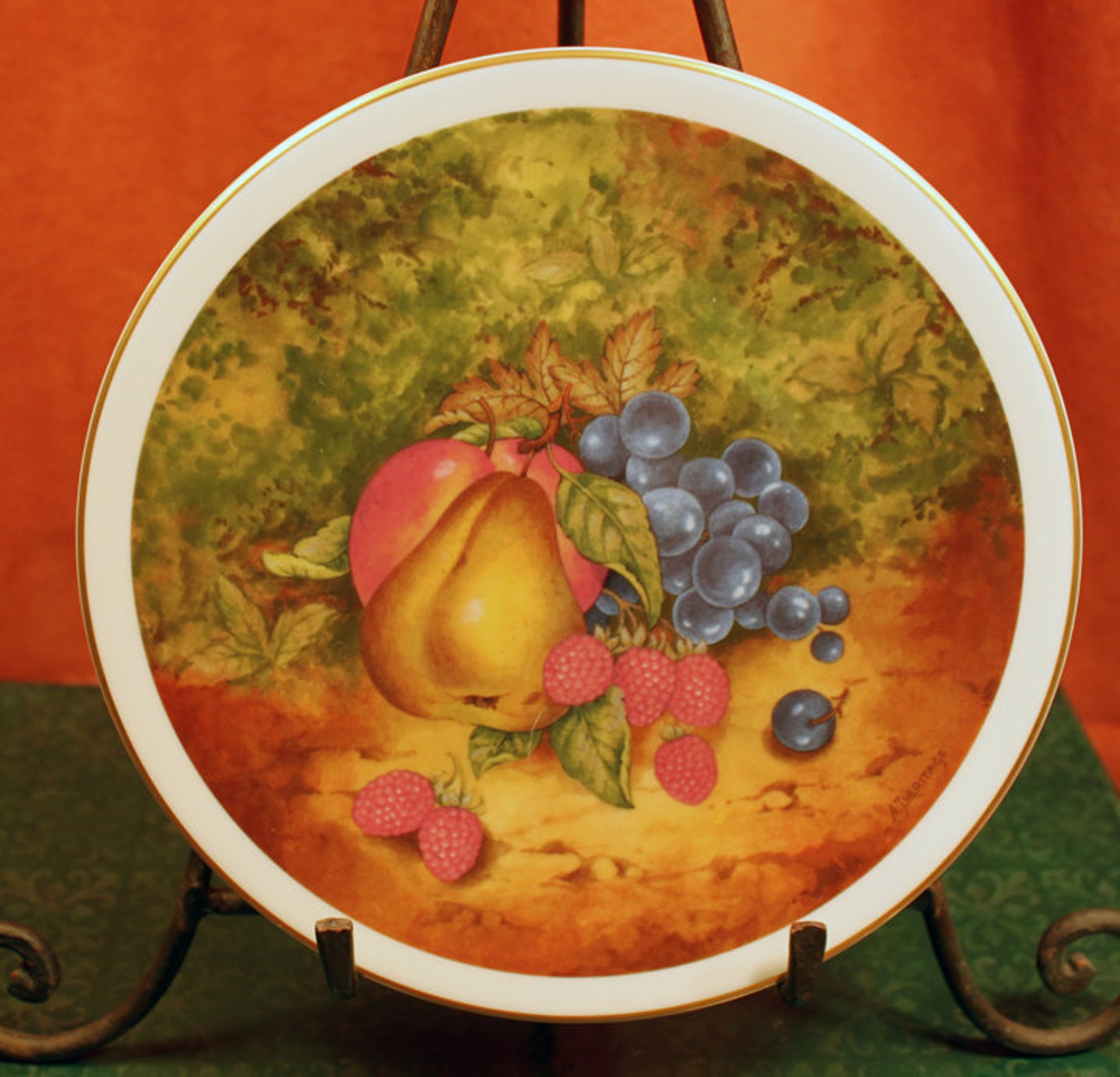 Antique Decorative Platter by Pickard. Hand Painted Porcelain Etsy