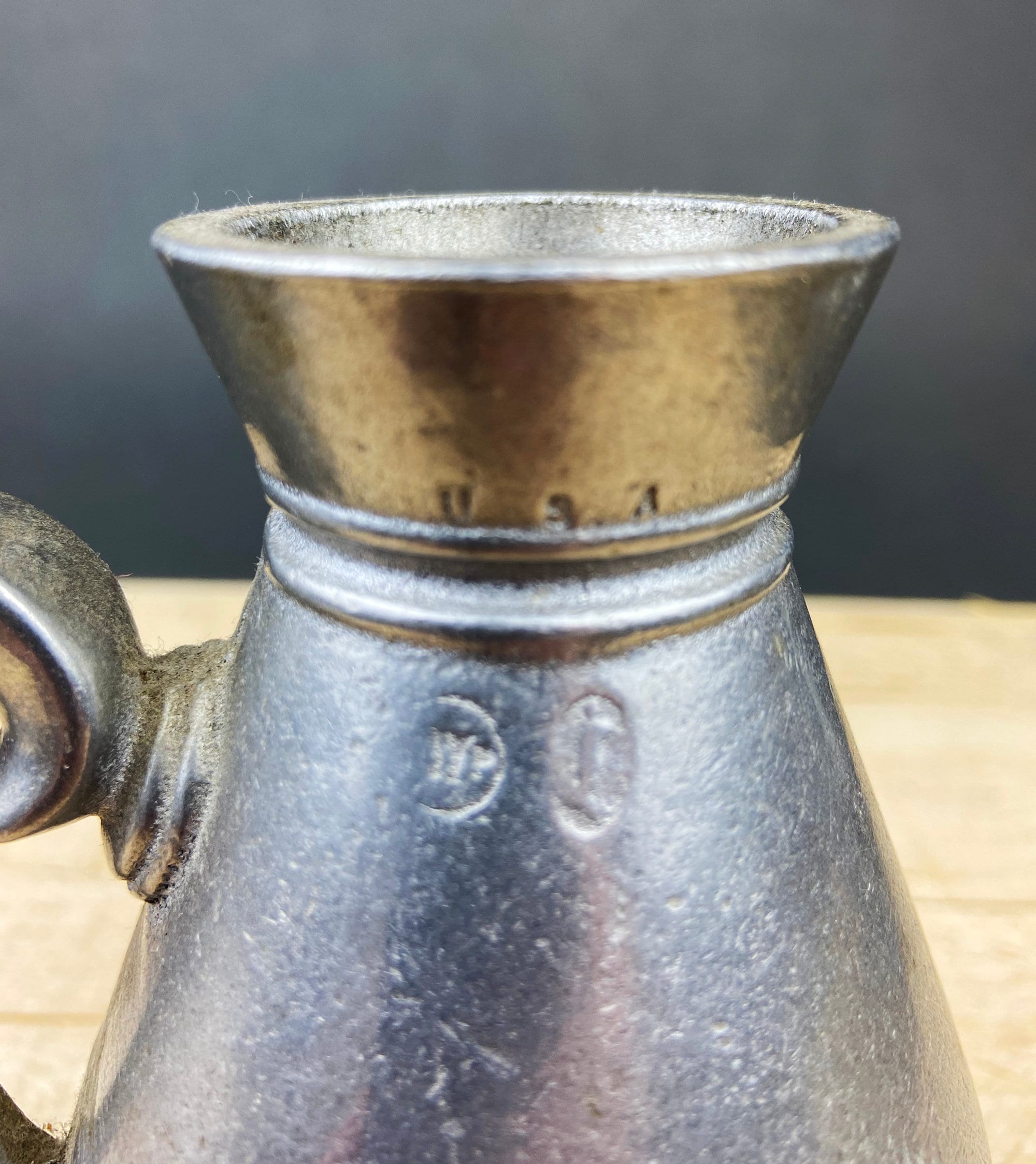 Vintage Pewter Pitcher. Small Collectible Jug or Rustic Flower