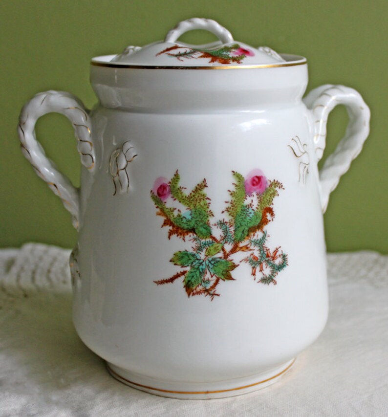 Haviland Limoges Porcelain Jar With Lid. Made in France. Etsy