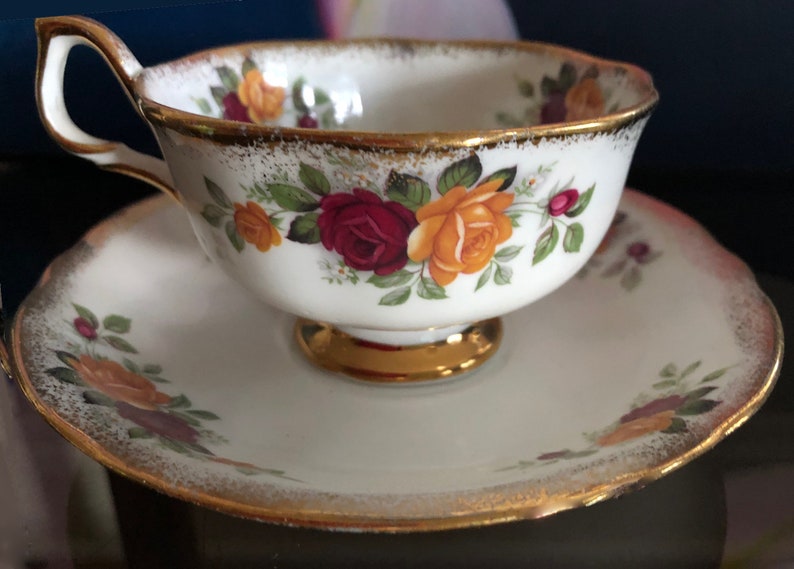 Tea Cup Saucer Plate Trio. Made in Ireland by Arklow. Etsy