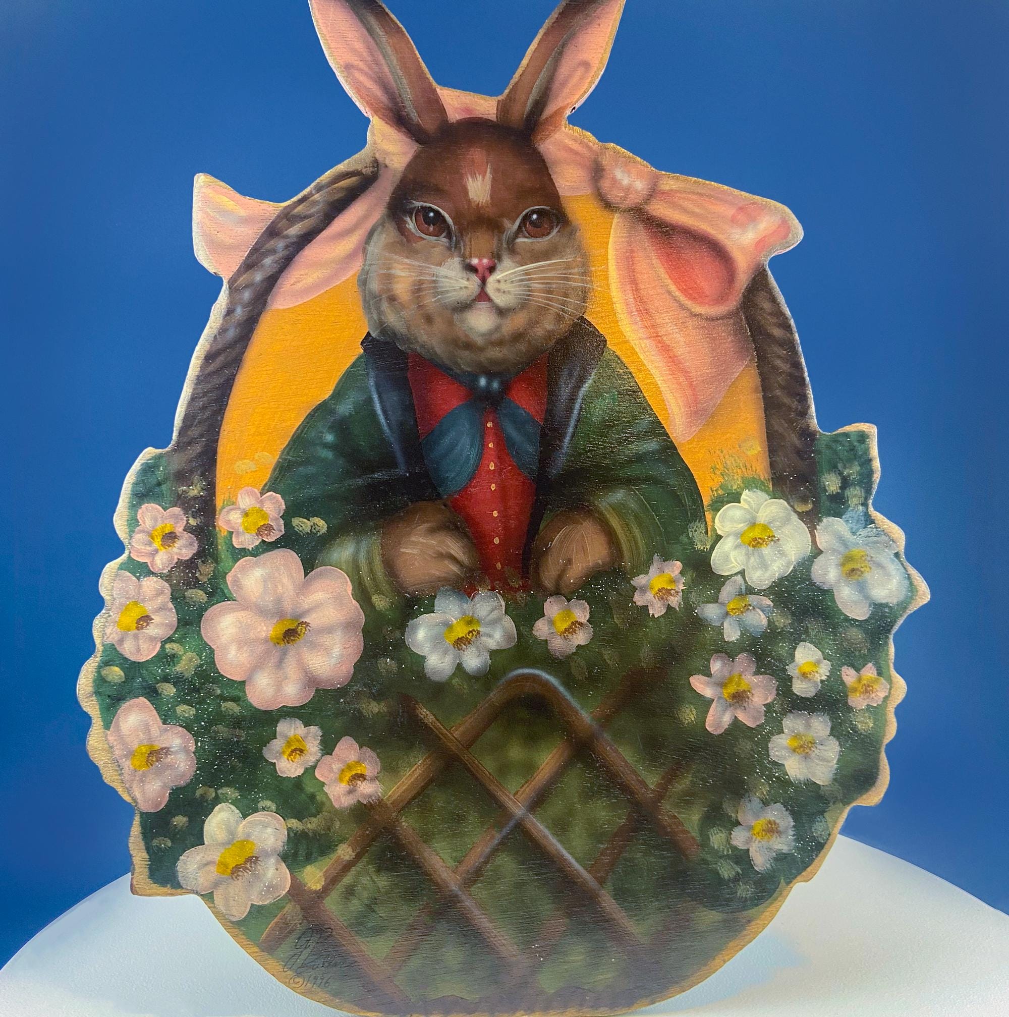 Bonnie Barrett Boardwalk Originals. Bunny in a Basket Full of