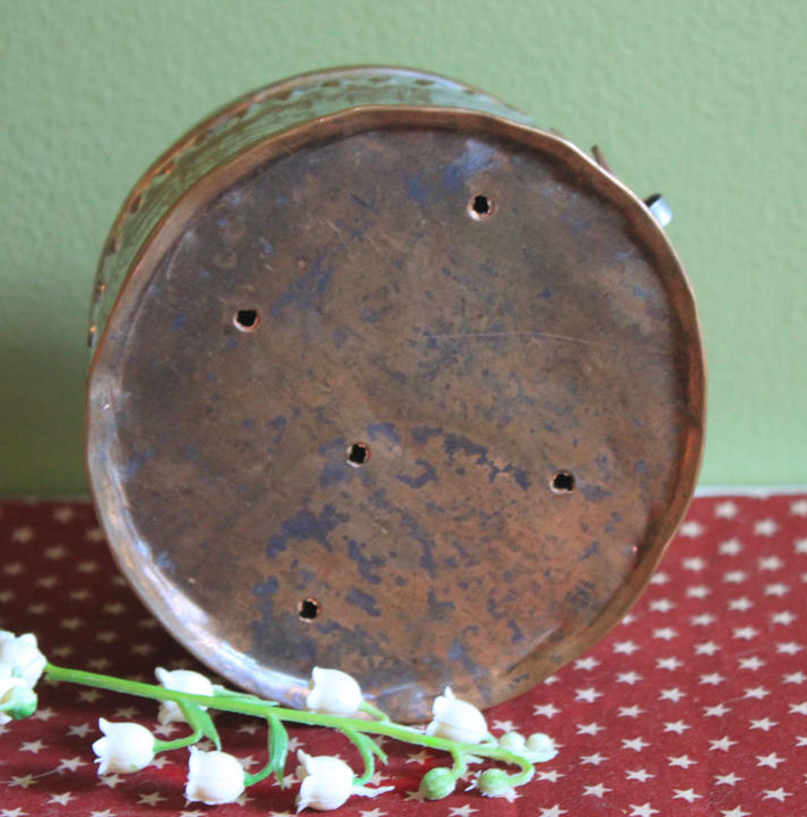 Hand Pounded Copper Tin Boxes With Hinged Lids. Set of Five Etsy