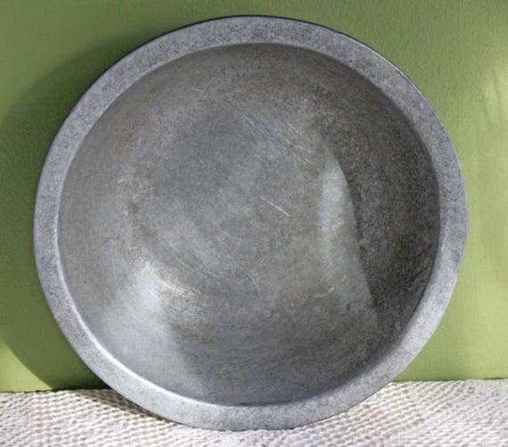 Antique Pewter Bowl. Rustic Pewter Bowl Made by Pewtarex Etsy