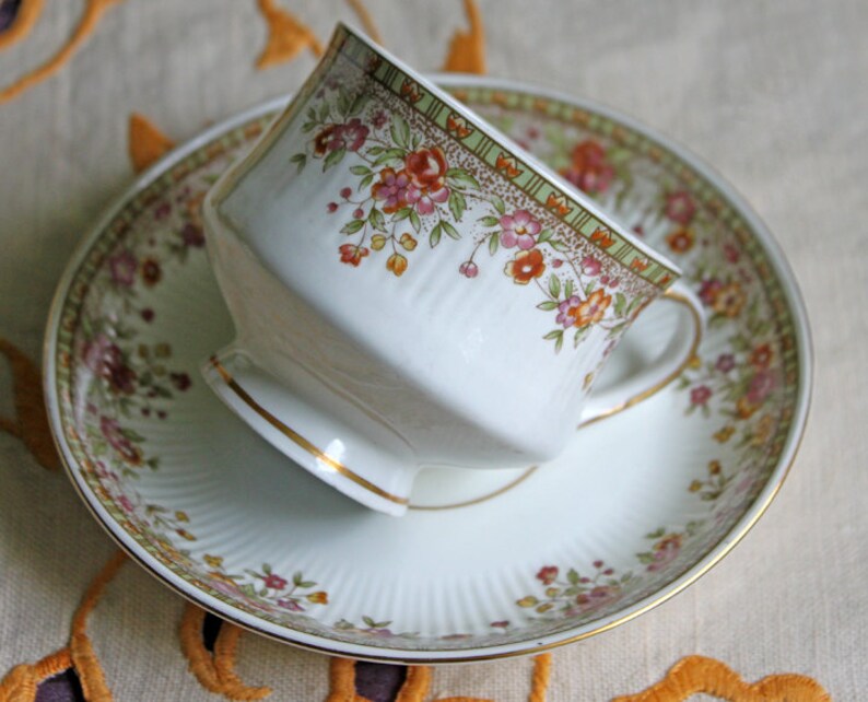 Porcelain Tea Cup and Saucer Set . Hitakari Bone China Tea Etsy