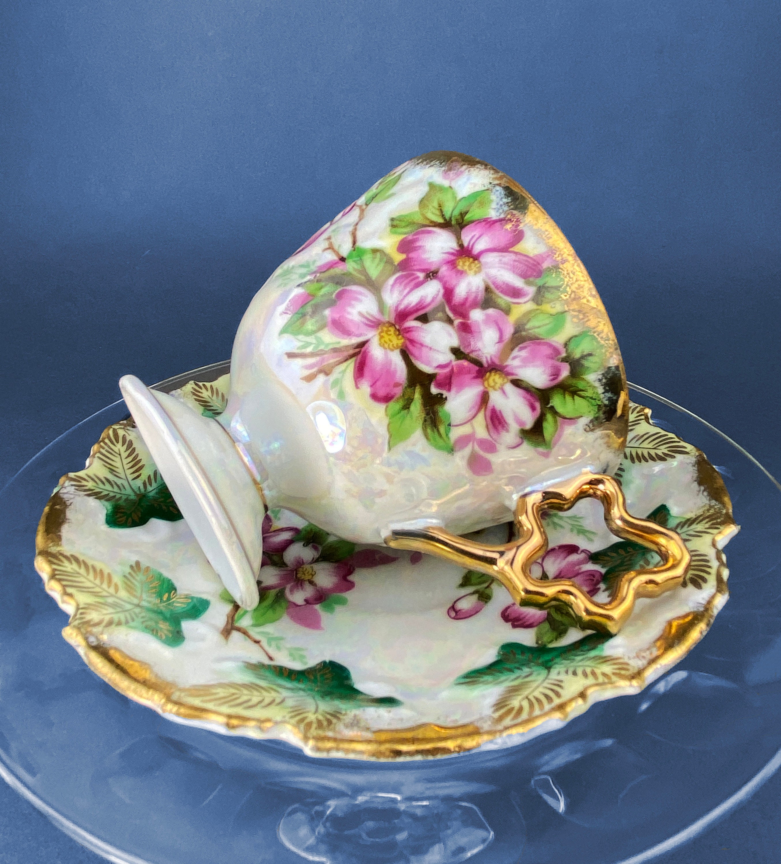 Vintage Metasco Tea Cup and Saucer. Made in Japan. Cherry Vintage Metasco Tea Cup and Saucer. Made in Japan. Cherry