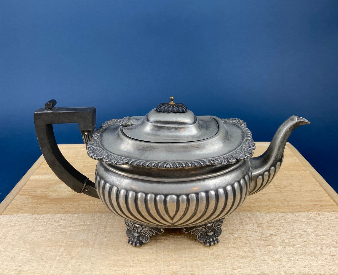 Vintage Pewter Teapot and Coffee Pot. Set of Two Beautifully Etsy