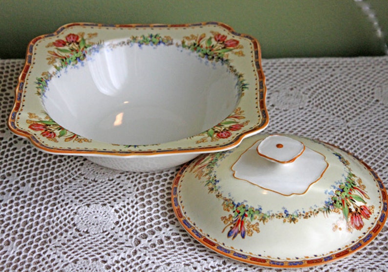Antique Vegetable Serving Bowl With Lid by Crown Ducal Ware. Etsy Canada