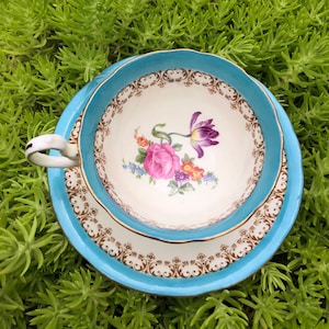Antique Tea Cup and Saucer by Aynsley, England
