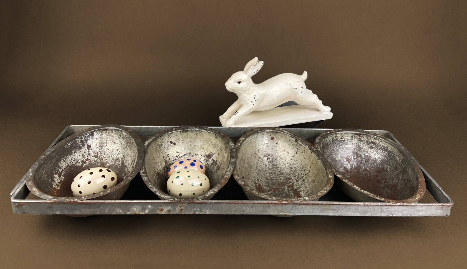 Vintage Extra Large Chocolate Egg Molds. Metal Rustic Egg Etsy