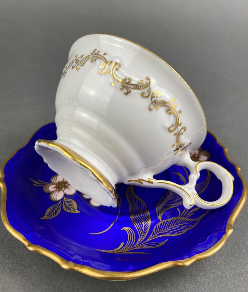 Antique Tea Cup and Saucer. Schumann Porcelain Made in Etsy