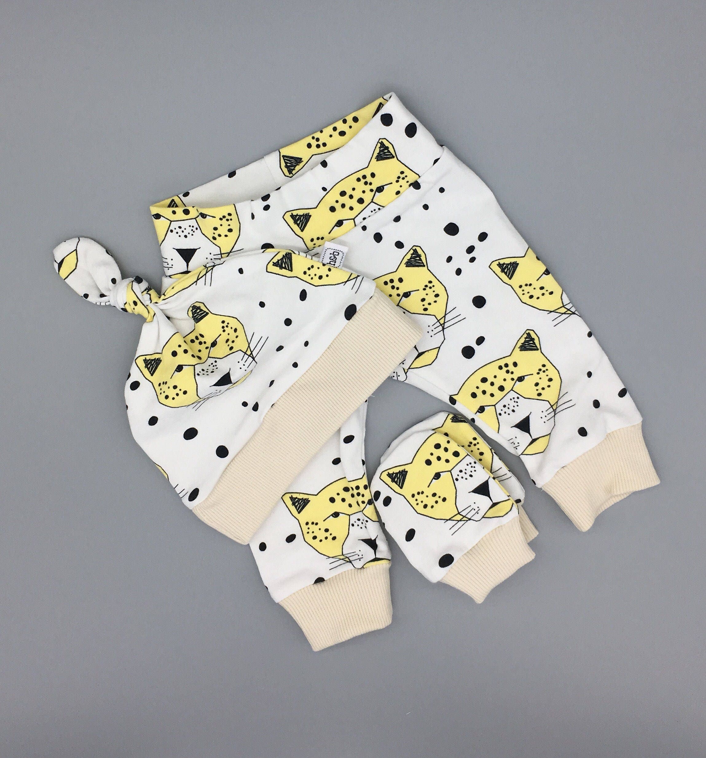 Organic Baby Gift Organic Baby Clothes Leopard Baby Set Etsy